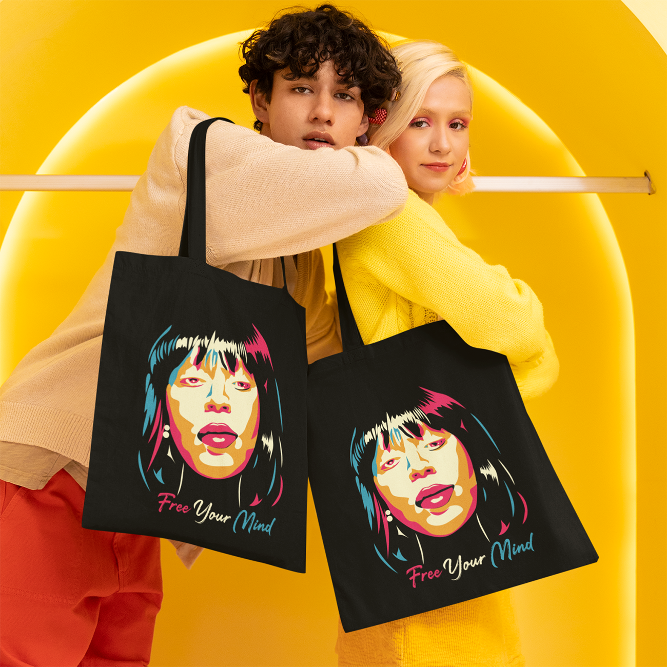 Taquirah Cotton Canvas Tote Bag